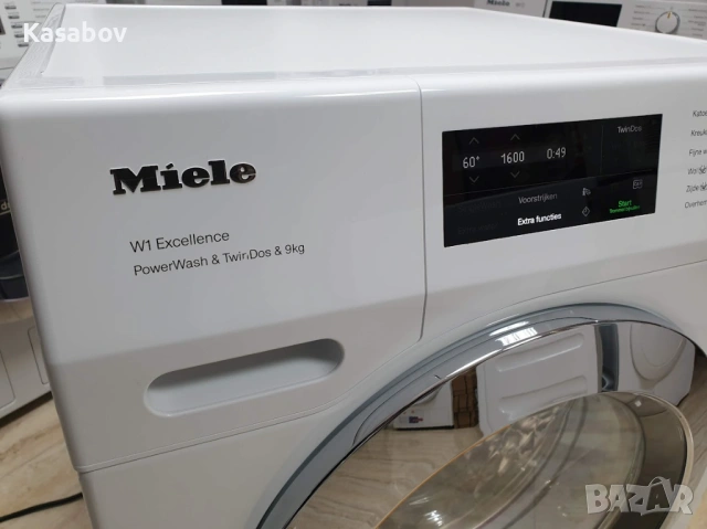 Miele 1600rpm 9кг Wi-Fi TwinDos Подсветка Пералня Миеле 12м Гаранция, снимка 14 - Перални - 53867694