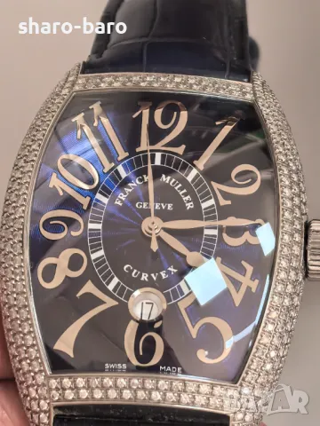 Franck Muller Curvex Blue Concept Diamond Case, снимка 4 - Мъжки - 50373946