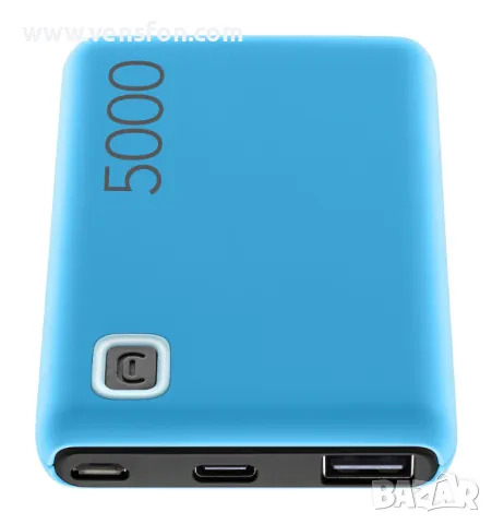 Външна батерия Cellularline ESSENCE 5000 mAh, Синя, снимка 4 - Външни батерии - 49400524