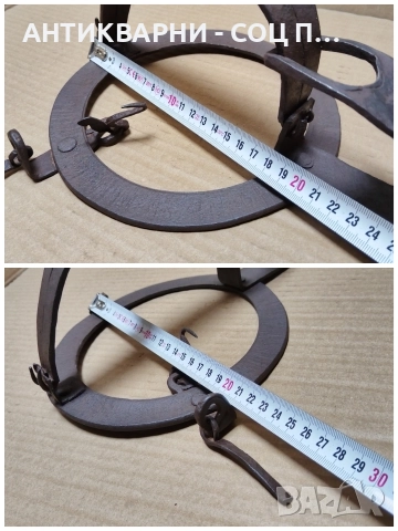 Стар Кован Капан За Животни / НОМЕР 5., снимка 12 - Антикварни и старинни предмети - 52995142