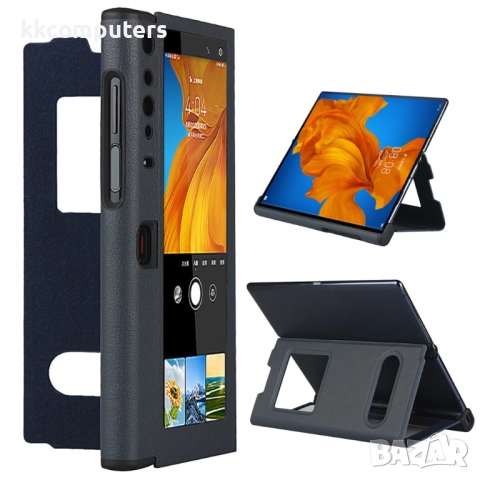 Huawei Mate Xs View Window Кожен Калъф и Протектор, снимка 3 - Калъфи, кейсове - 52847022