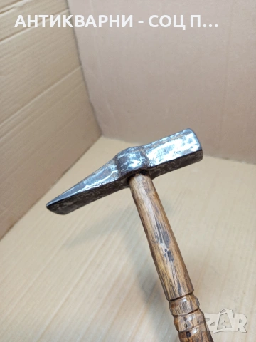 Соц Стар Каменоделски  Чук 1кг. С Дръжка  От Дрян. НОМЕР 101., снимка 4 - Антикварни и старинни предмети - 53445907