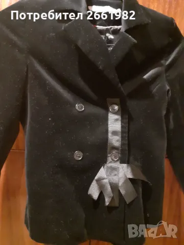 Черно плюшено сако - черно кадифе - Dior, снимка 3 - Детски якета и елеци - 50380824