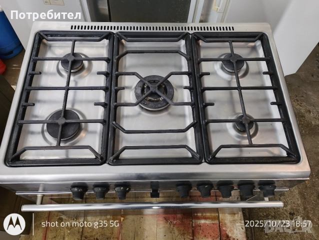 Професионална комбинирана готварска печка, снимка 3 - Печки, фурни - 52453117