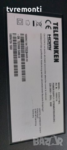Main Board 17MB95M for TELEFUNKEN D32H277N3C for 32inc DISPLAY VES315WNDB-2D-N02, снимка 5 - Части и Платки - 41626276
