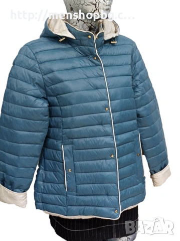 Двулицево пролетно яке - синьо, снимка 2 - Якета - 53639154