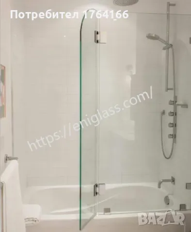 Стъклен параван за баня хармоника с антиваровик стъкла и повдигащи панти, снимка 4 - Душ кабини и вани - 47894290