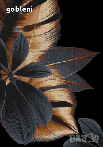 гоблен-триптих "ЗЛАТНИ ПЕРА" - Д46; шев 1:1; размери 32*72 см.; 16 цвята;, снимка 4 - Гоблени - 36043220