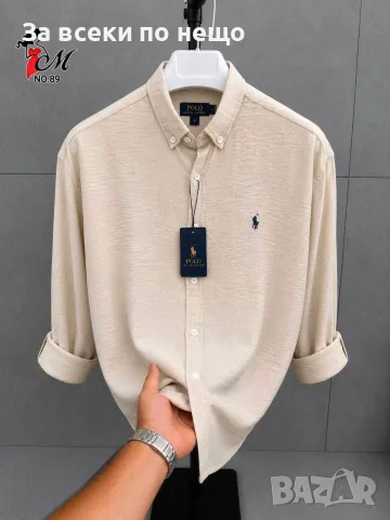 Polo Ralph Lauren Стилна Мъжна Риза С Дълъг Ръкав - Различни Цветове Код SK2055, снимка 3 - Ризи - 55808133