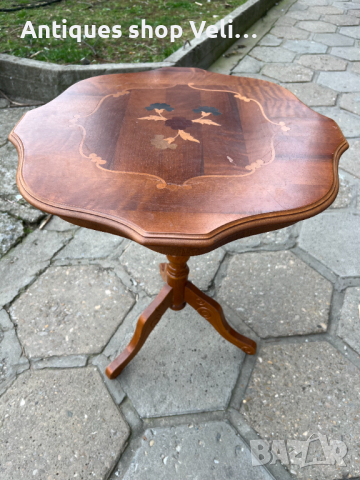 Помощна масичка с интарзия №5151 , снимка 1