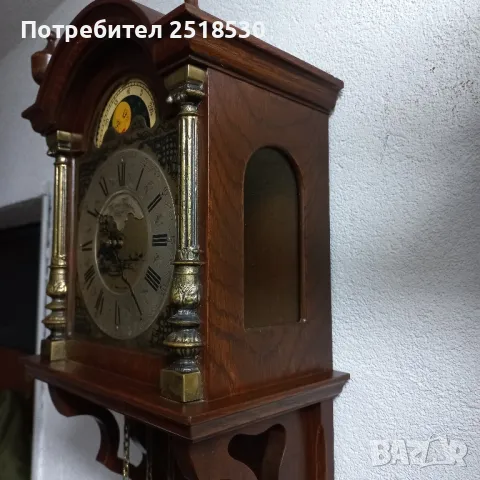 Стенен часовник с лунна фаза , снимка 5 - Антикварни и старинни предмети - 50081169