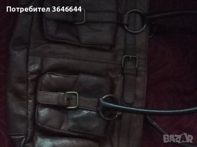 Кожени раница и чанта, снимка 5 - Раници - 41487622