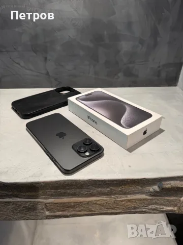 КАТО ЧИСТО НОВ Iphone 15 Pro Max Black + подарък