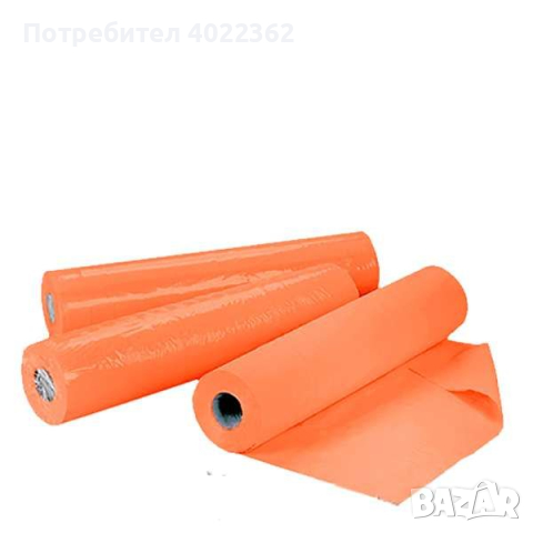 Еднократен чаршаф на ролка с ширина 60 см, на ролка, оранжев цвят, TNT материал - TS5907