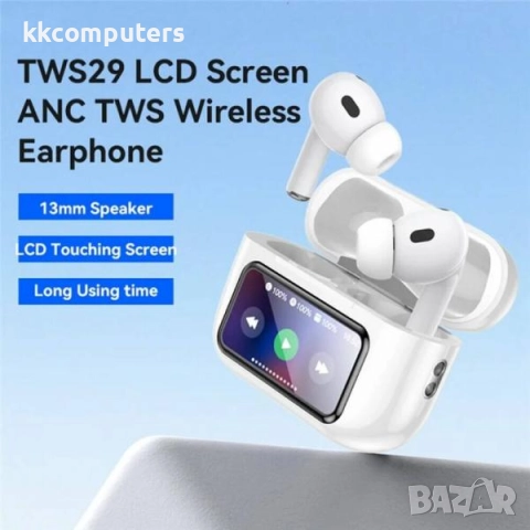 Bluetooth Handsfree Wireless Слушалки Yesido TWS29 + LCD /Бял/ Баркод : 2404194, снимка 3 - Bluetooth слушалки - 52963768