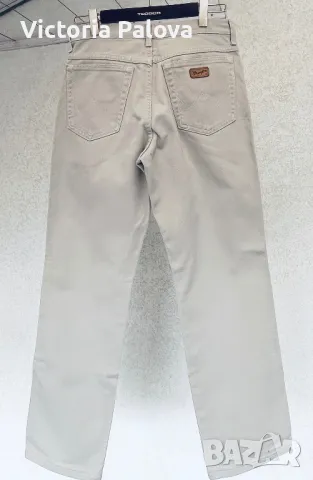 Светлобежови  прави дънки WRANGLER  оригинал, снимка 2 - Дънки - 49267970