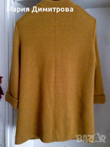 Жилетка 100% вълна - цвят горчица, снимка 5 - Жилетки - 38948007