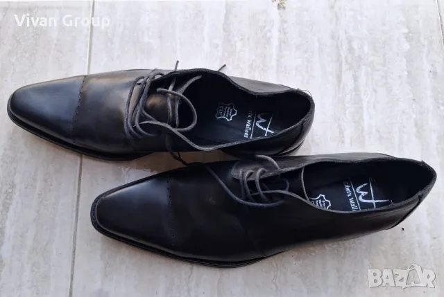 Мъжки обувки Edwin Wallace 100% кожа, снимка 8 - Официални обувки - 47743567