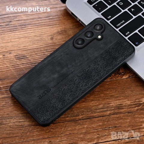 Samsung Galaxy S24 FE 5G AZNS Удароустойчив Кожен Калъф и Протектор, снимка 3 - Калъфи, кейсове - 52648108