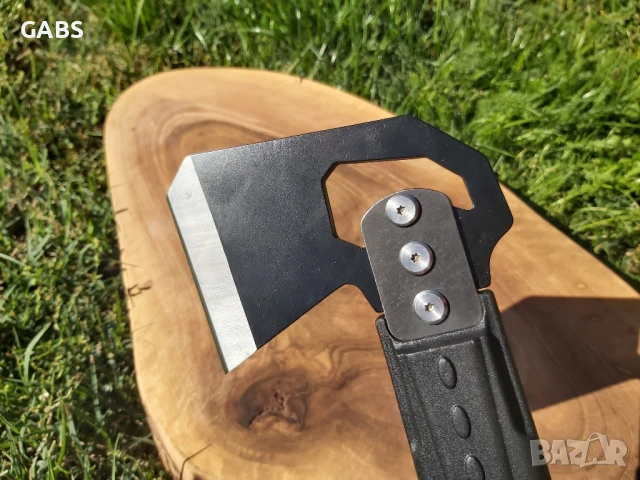 Туристическа брадва с трион и запалка, снимка 4 - Ножове - 50667256