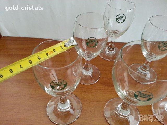 Кристални чаши Балкантурист, снимка 4 - Антикварни и старинни предмети - 33961909