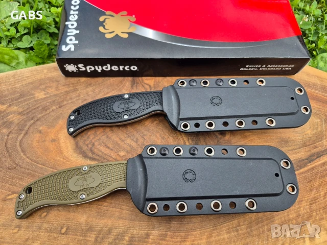 Тактически нож Spyderco Enuff FB31,фиксирана фултанг острие,два цвята, снимка 2 - Ножове - 51053484