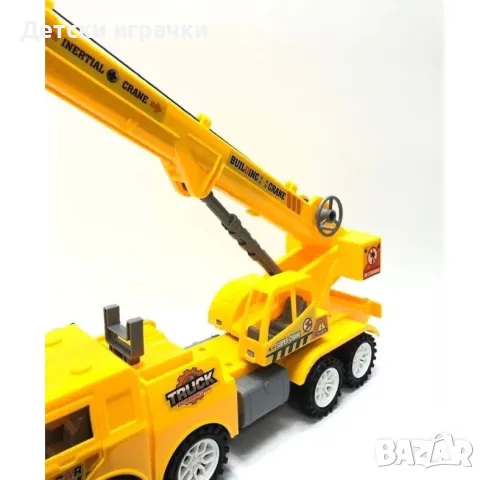 Камион кран фрикционен 34см, снимка 5 - Коли, камиони, мотори, писти - 48656892