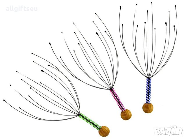 Ръчен релаксиращ масажор за глава, снимка 3 - Масажори - 41019617