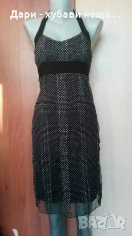 Еластична  рокля, с тюл на точки👗🍀XS,S,M🍀👗 арт.3060