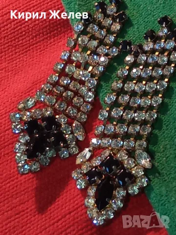ПРЕКРАСНИ СТАРИ КРИСТАЛНИ РЕТРО КЛИПС ОБЕЦИ ФАСЕТИРАН БОХЕМСКИ КРИСТАЛ 47399, снимка 16 - Антикварни и старинни предмети - 47336265