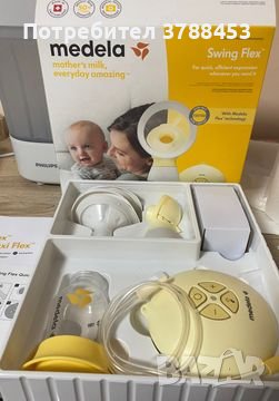 Единична електрическа помпа за кърма Medela Swing Flex, снимка 2 - Помпи за кърма - 42710933