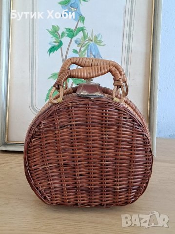 Ретро ратанова чантичка, снимка 2 - Антикварни и старинни предмети - 41303877