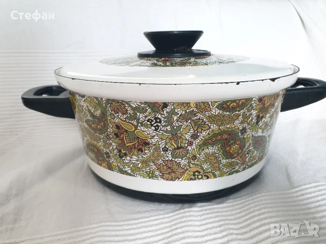 Българска емайлирана тенджера - кашмир