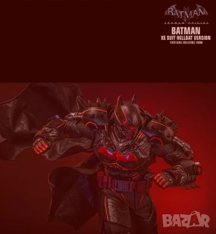 ХОТ ТОЙС АДСКИЯТ БАТМАН Hot Toys Hot Toys VGM73 - Batman: Arkham Origins - Batman XE Suit Hellbat , снимка 3 - Колекции - 55964386