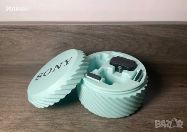 Кутия за батерии и карти (Nikon, Canon, Sony, Fuji) с лого, снимка 4 - Чанти, стативи, аксесоари - 48054527