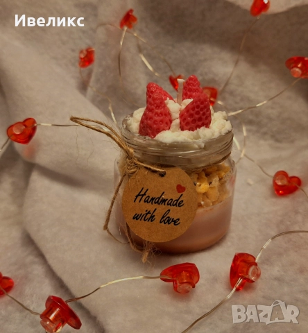 Ръчно изработени свещи, аранжировки и сладки изкушения, създадени с любов и внимание към детайла 💕, снимка 5 - Декорация за дома - 52265621