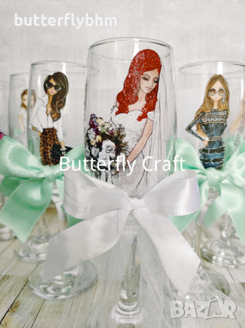 Чаши за моминско парти, Украса за моминско парти, снимка 8 - Декорация - 24657964