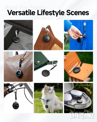 Комплект 4 бр. MiTag Duo Смарт Тракери – Универсални за iOS и Android, IP67 Водоустойчиви, снимка 5 - Селфи стикове, аксесоари - 53212248