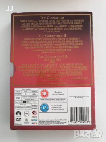 Кръстникът колекция три филма DVD The Godfather Trilogy DVD BOXSET PAL, снимка 3 - DVD филми - 47484054