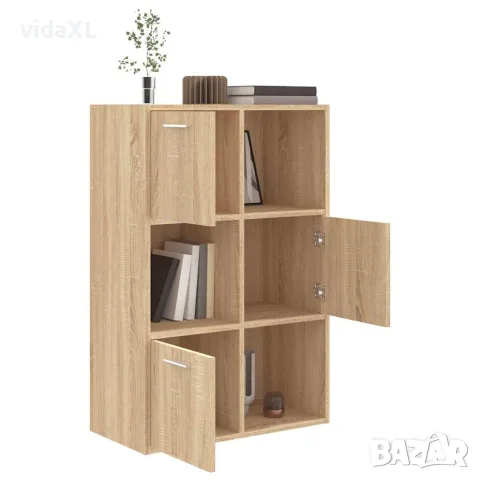 vidaXL Шкаф за съхранение, дъб сонома, 60x29,5x90 см, инженерно дърво, снимка 5 - Шкафове - 56147703