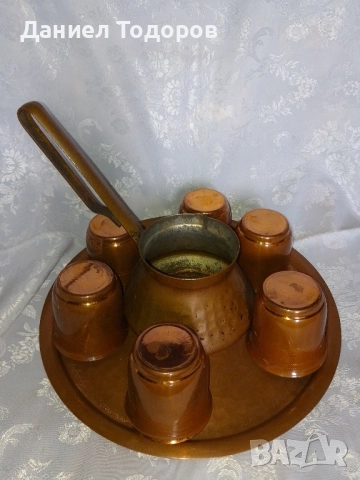 Стар Меден Сервиз за - Кафе , Вино, Ракия - 8 части, снимка 8 - Декорация за дома - 52367108