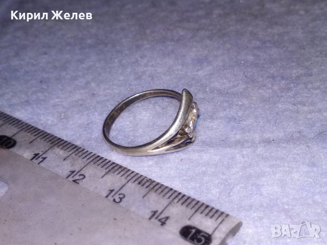 ПРЕКРАСЕН СКЪПОЦЕНЕН СРЕБЪРЕН ПРЪСТЕН СРЕБРО 925 с БЛЕСТЯЩ ЮВЕЛИРНО ФАСЕТИРАН ЦИРКОН 28581, снимка 5 - Пръстени - 41337153