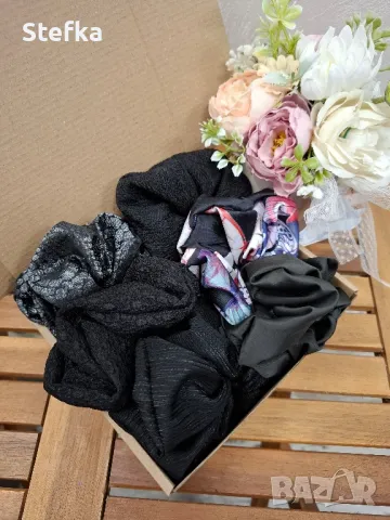 Подаръчен комплект скрънчита - 6 броя, снимка 13 - Аксесоари за коса - 39655203