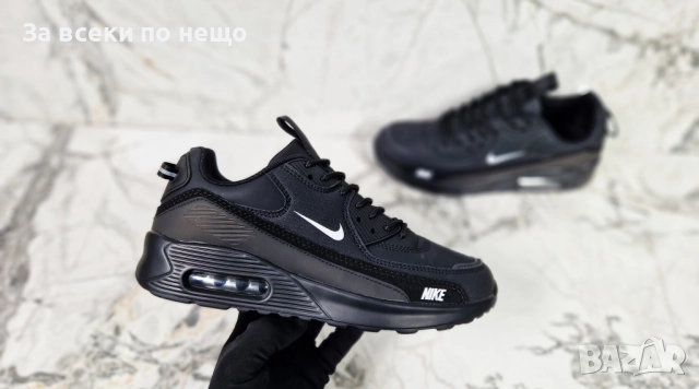 Nike Мъжки Черни Маратонки👟Мъжки Спортни Обувки В Черен Цвят Найк Код P1462, снимка 4 - Маратонки - 52327200