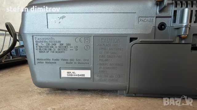 Panasonic RX-ES30  , снимка 15 - Радиокасетофони, транзистори - 56362483