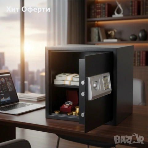 Електронен сейф 43L с аварийни ключове и монтажни болтове – Сигурност и защита за ценни вещи, снимка 4 - Други стоки за дома - 53202397