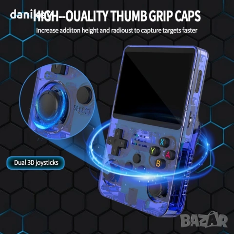 Джобна Конзола с хиляди игри R36S 64GB Лилава, снимка 5 - Други игри и конзоли - 53810829