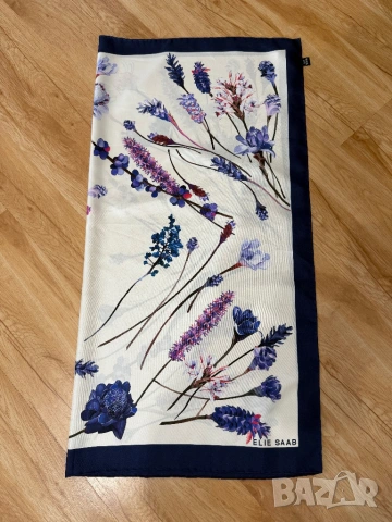 Elie Saab нов оригинален копринен шал, снимка 7 - Шалове - 53258916