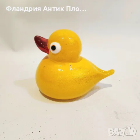 Стъклена фигурка на пате, снимка 3 - Статуетки - 49099645