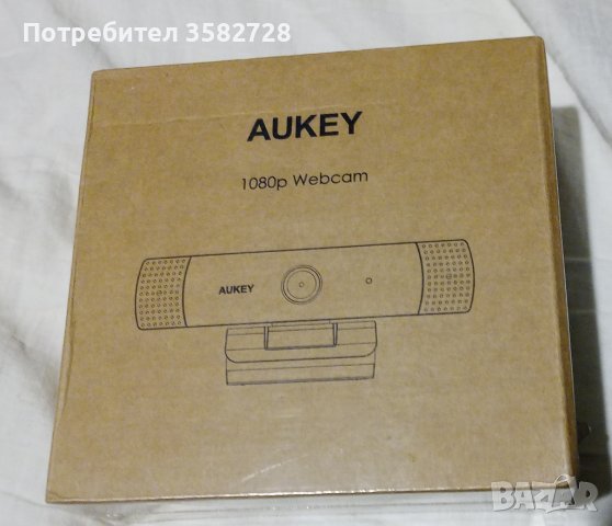 Уеб kамера с микрофон AUKEY - 1080p, снимка 2 - Камери - 44216260